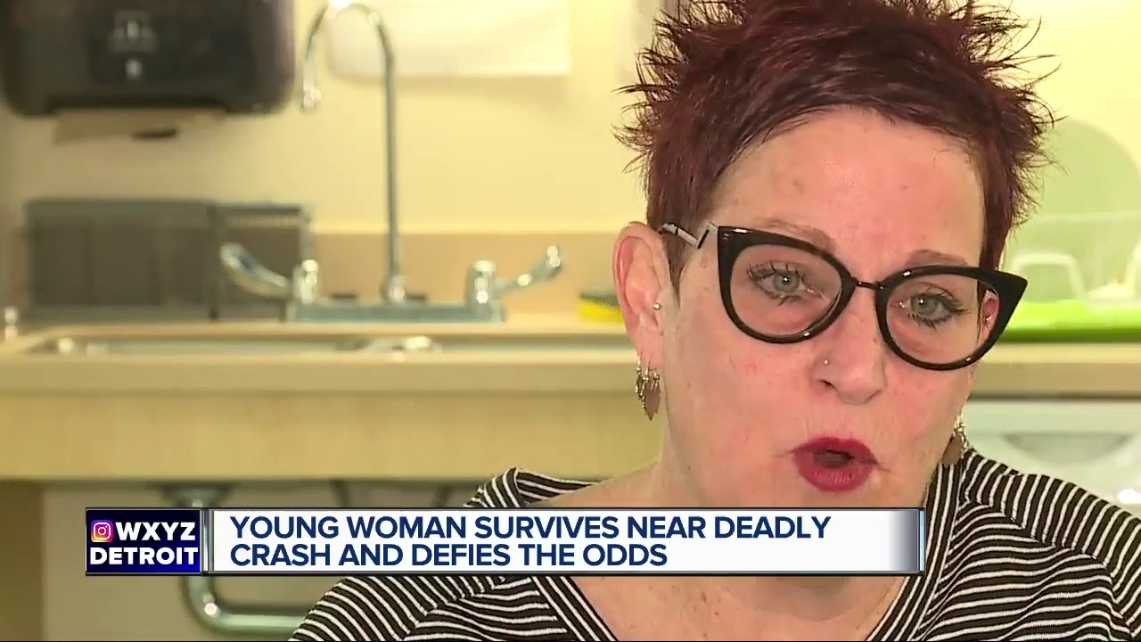 Young woman survives near deadly crash and defies the odds