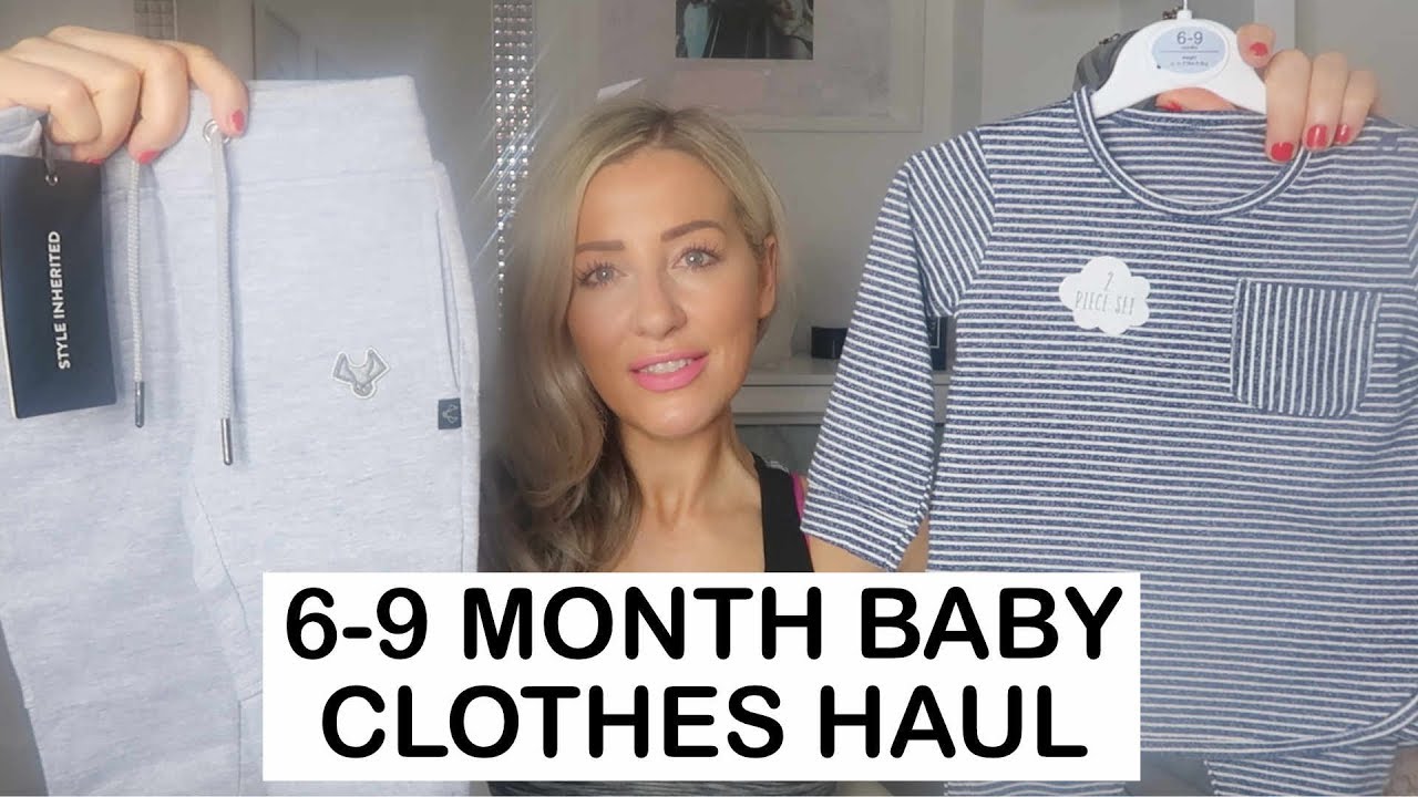 6-9 month old baby boy clothing shopping haul