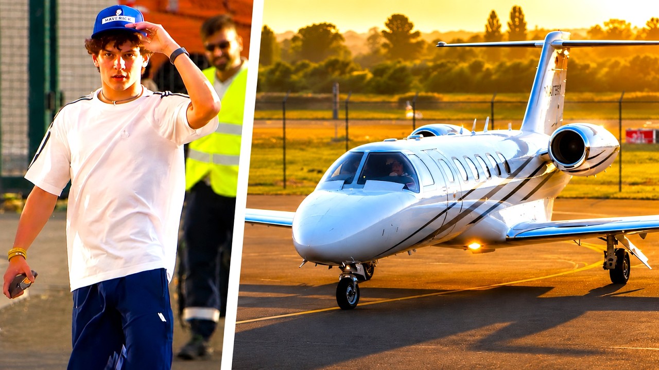 Kimi Antonelli Private Jet Arrival for Belgian Grand Prix F1 Spa Francorchamps 2026