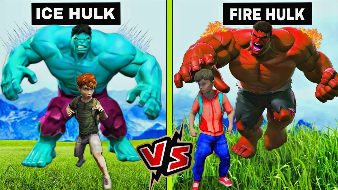 ICE HULK Family vs FIRE HULK Family in GTA 5