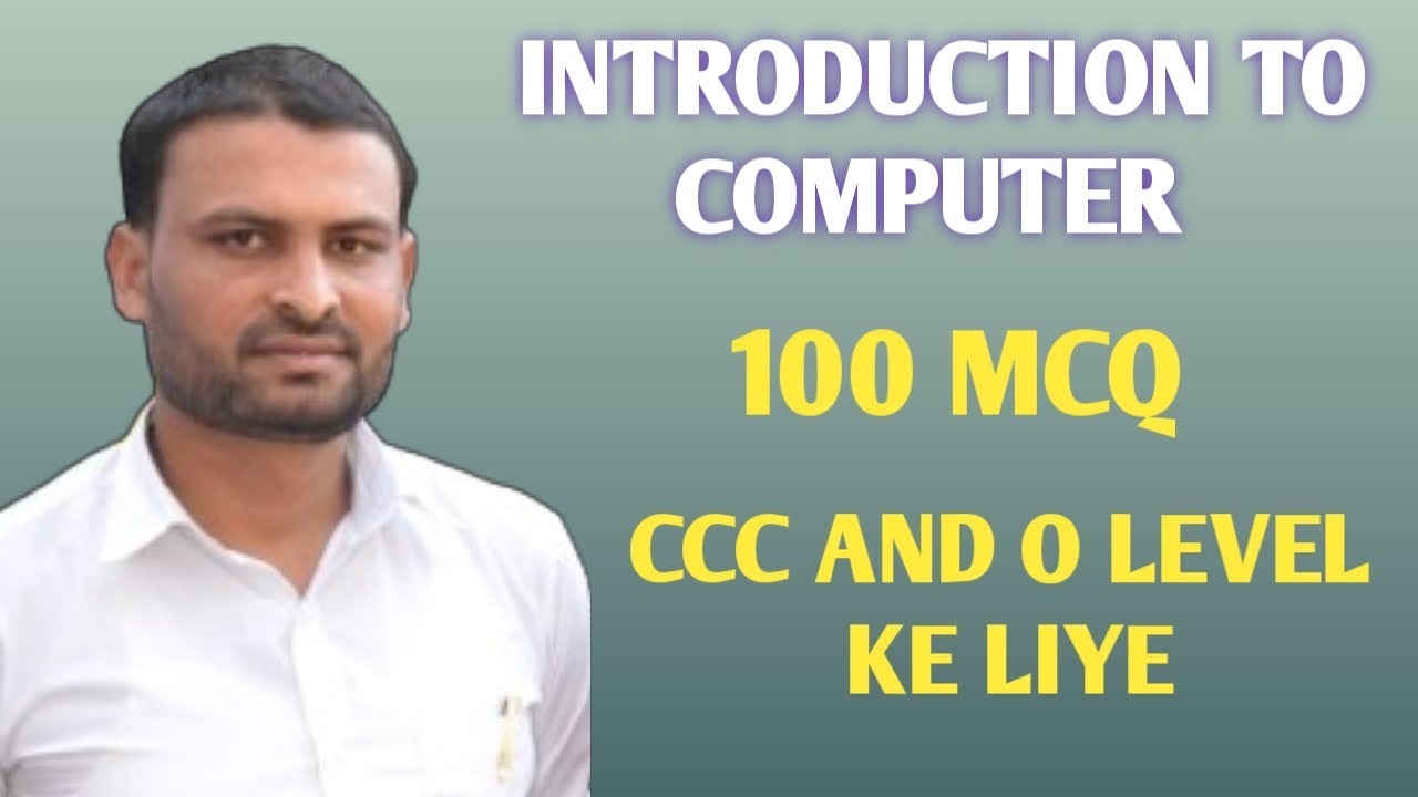 CCC & O Level Exam | 100 Important MCQ Questions | Computer Awareness