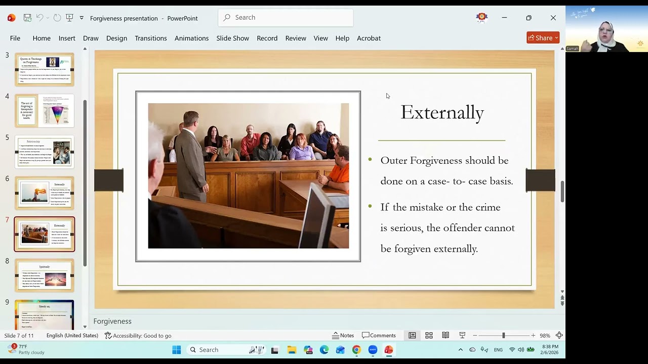 Powerpoint presentation on Forgiveness