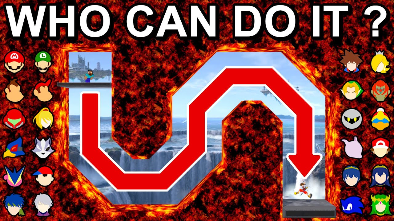 Who Can Make It? Down And Up Lava Tunnel  - Super Smash Bros. Ultimate