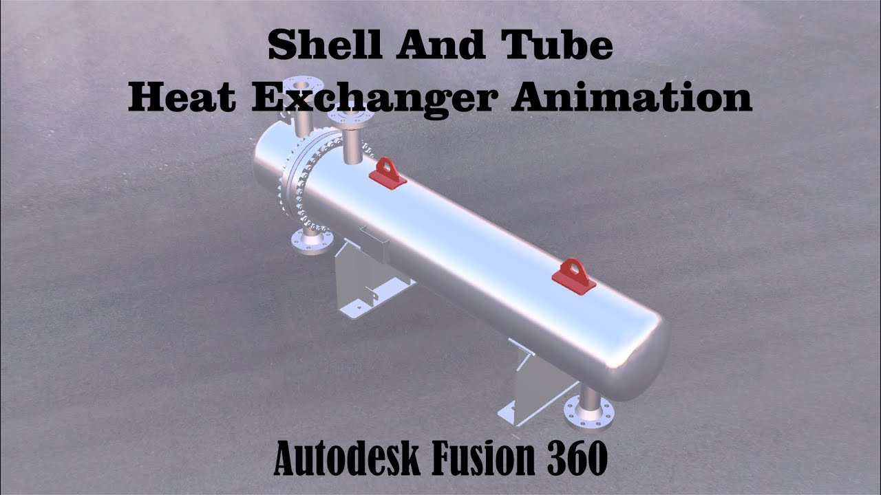 Shell And Tube Heat Exchanger Animation by Autodesk Fusion 360