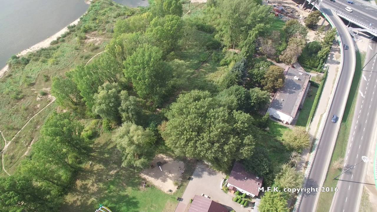 Saska Kępa dron Warszawa 4K