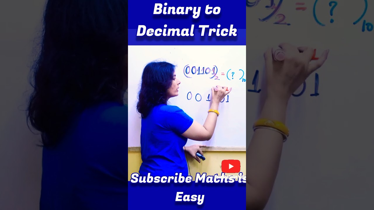 Binary to Decimal Trick | Number System Trick for SSC CGL/ CHSL, RRB NTPC, #ssc #ashortaday #shorts