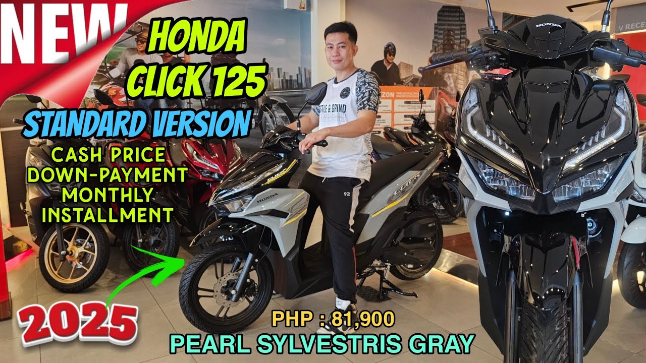 Honda Click 125 STD 2025 Pearl Sylvestris Gray