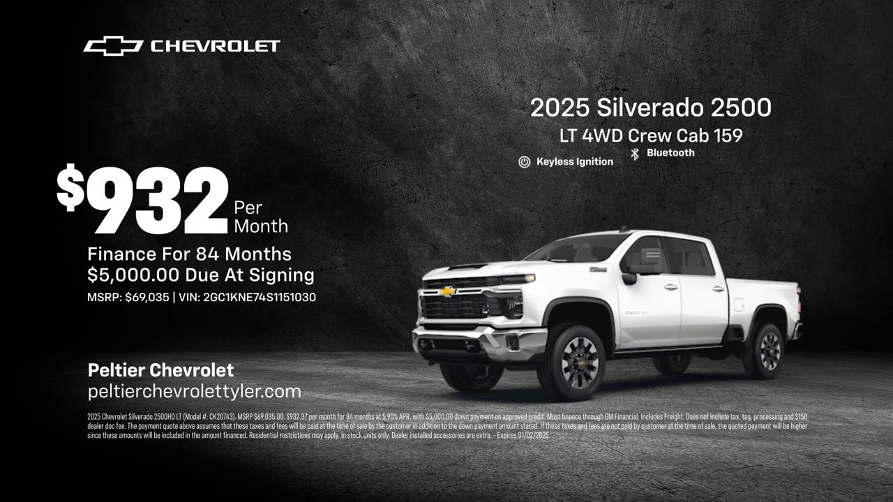 Chevrolet Silverado 2500 01/01/2025 4747730