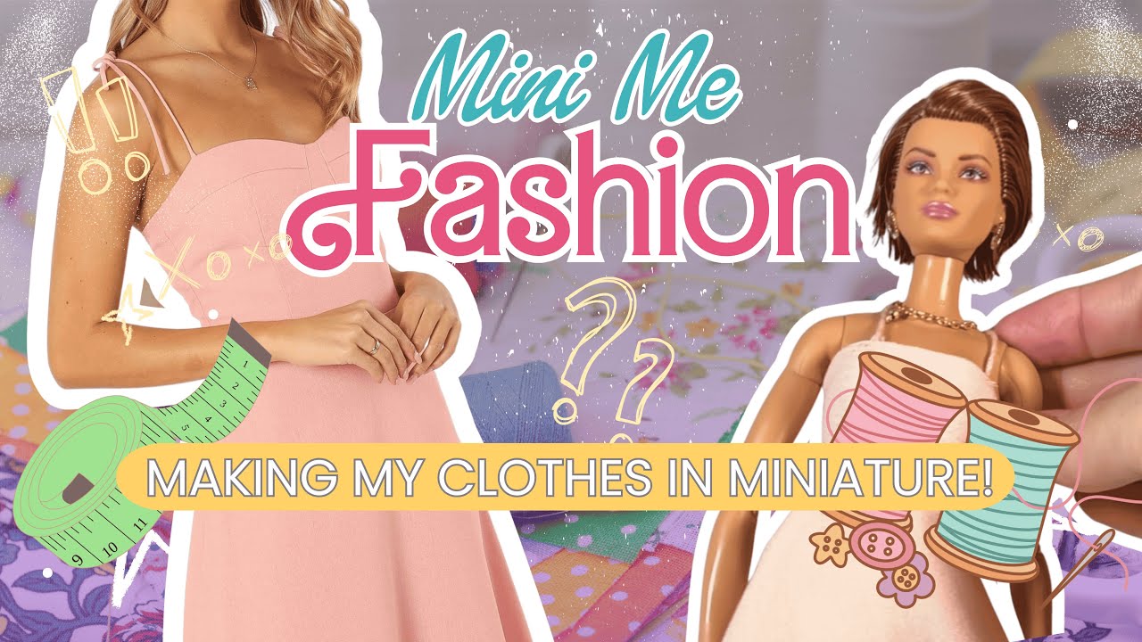 Из человека в миниатюру: я сшила себе платье размера Барби! 👗✨