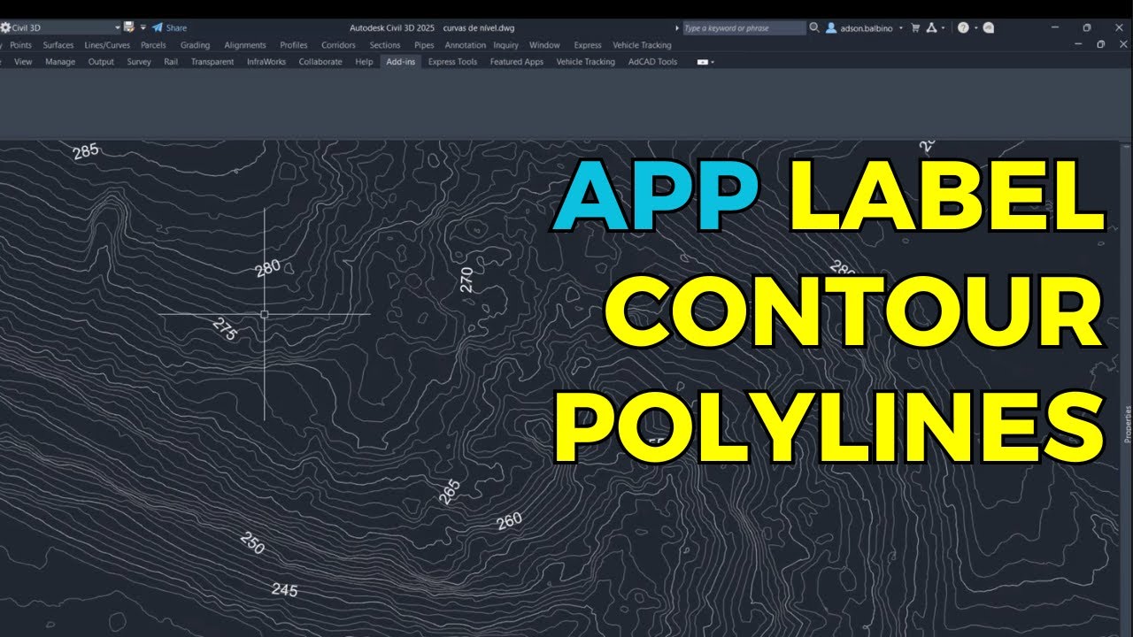 APP Label Contour Polylines for AutoCAD and Civil 3D