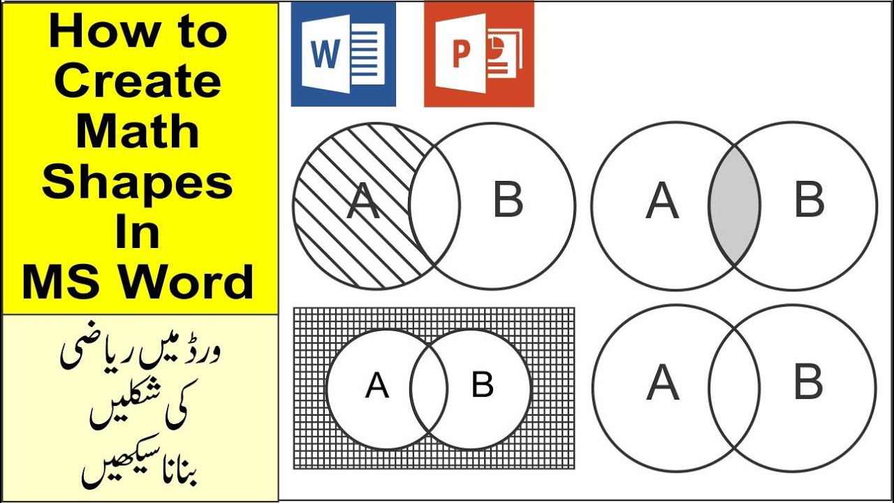 Make a Venn Diagram in Word | How to create venn diagram in microsoft word |