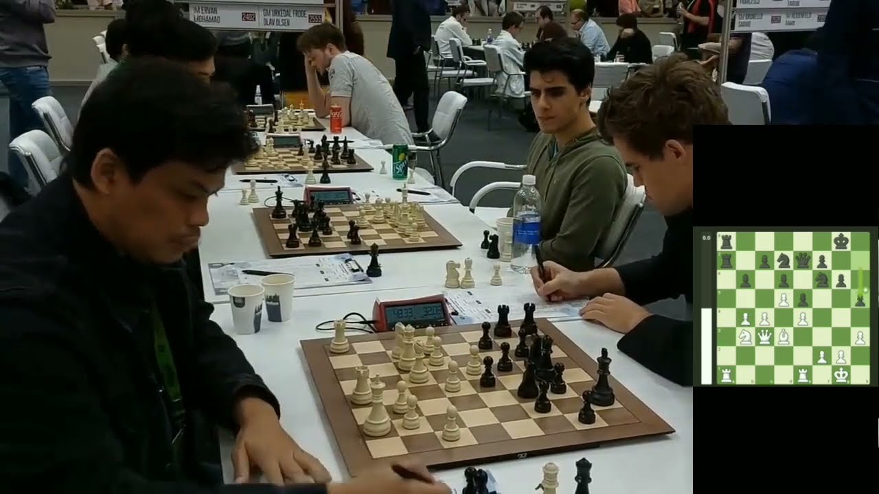 SUSANTO MEGARANTO VS MAGNUS CARLSEN CHESS OLYMPIAD 2022 CHENNAI