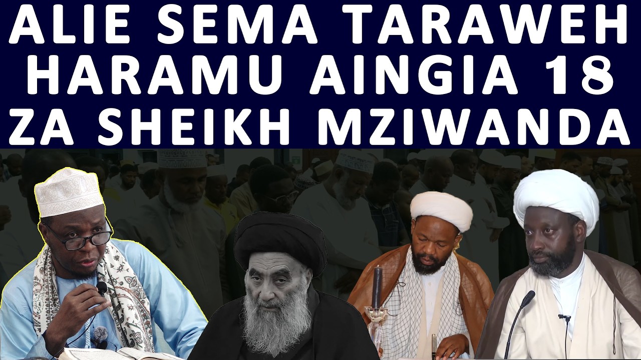 SHEIKH MZIWANDA AMTOLEA UVIVU ALIESEMA TARAWEH HARAM, WATU HAWA MUNGU ANAPIGA MUHURI WA KUHARIBIKIWA