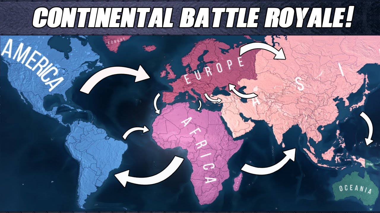 [HOI4] Europe vs Asia vs Africa vs America vs Oceania - HOI4 Timelapse