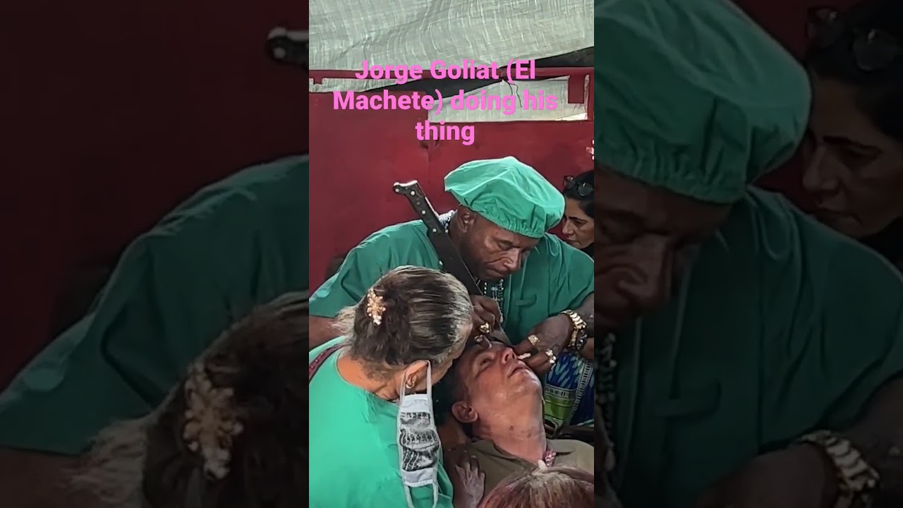 Curandero Doing Miracles #psychicsurgery #santer&iacute;a #miracles #shaman #havana #cuba