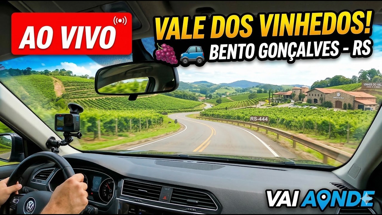 Vale dos Vinhedos - Bento Gonçalves (RS) - gravação da transmissão ao vivo de 14.03.2026