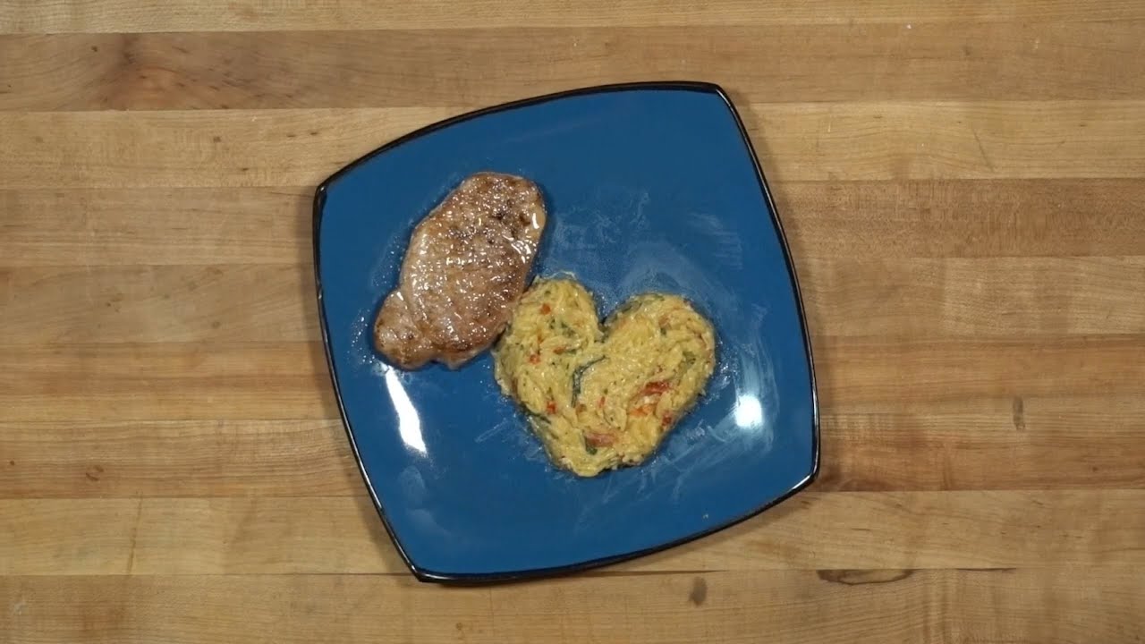 Sauté with Snare - Pan Pork Chop and Cheesy Orzo Something