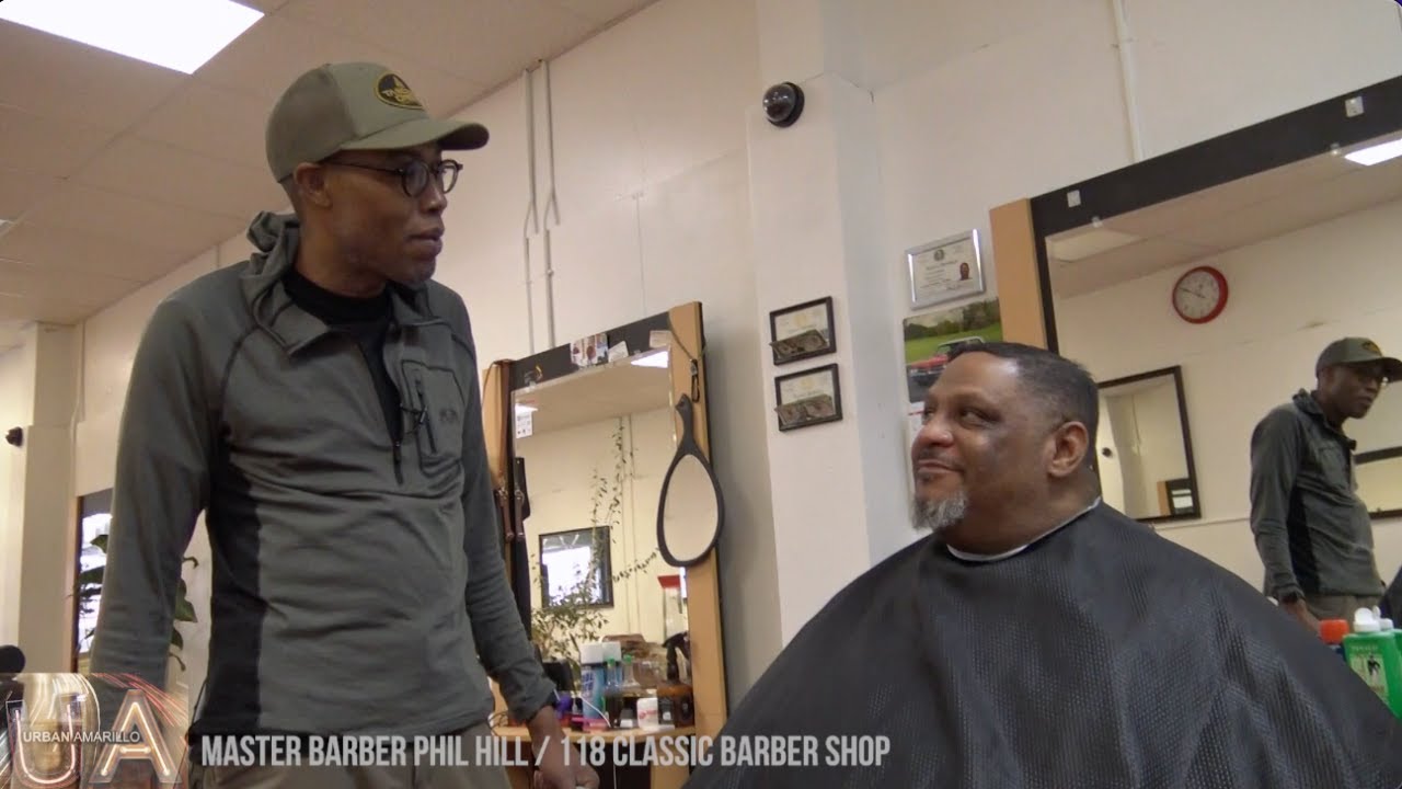 URBAN AMARILLO / DAVID LOVEJOY with MASTER BARBER PHIL HILL of 118 CLASSIC BARBER SHOP