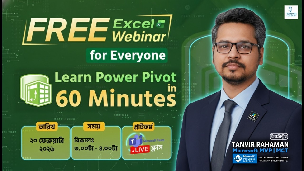 Master Excel Power Pivot in Just 60 Minutes – For FREE!