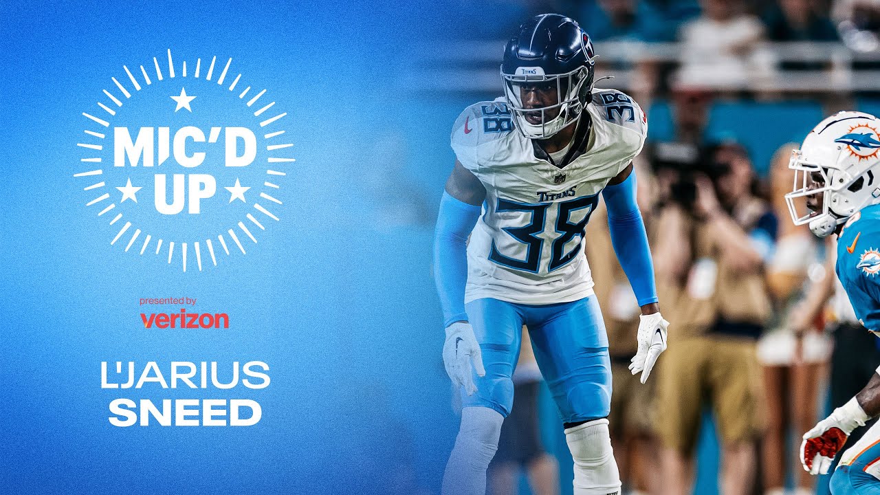 L'Jarius Sneed Mic'd Up at Dolphins | Tennessee Titans