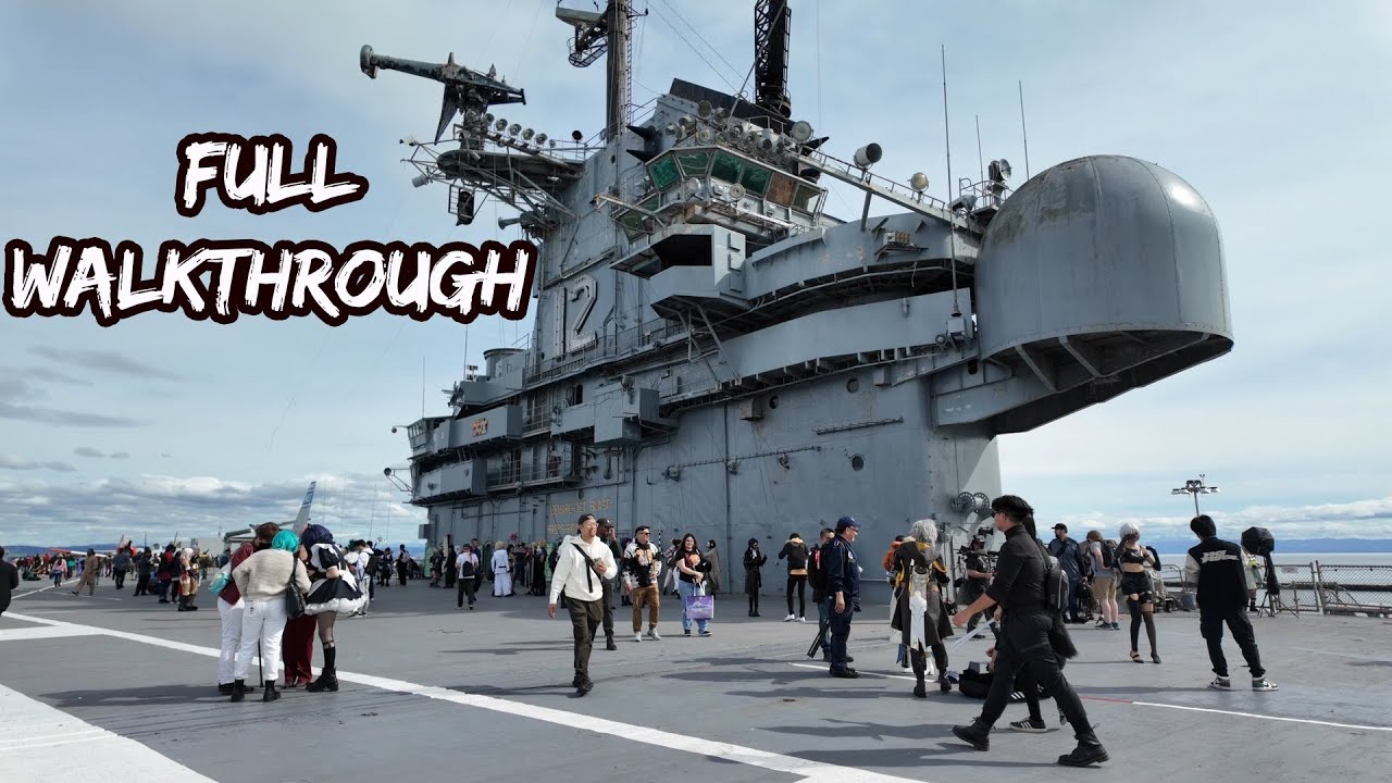 CarrierCon 2024: An Anime Con on the USS Hornet - 4k Full Walkthrough (Alameda, CA)