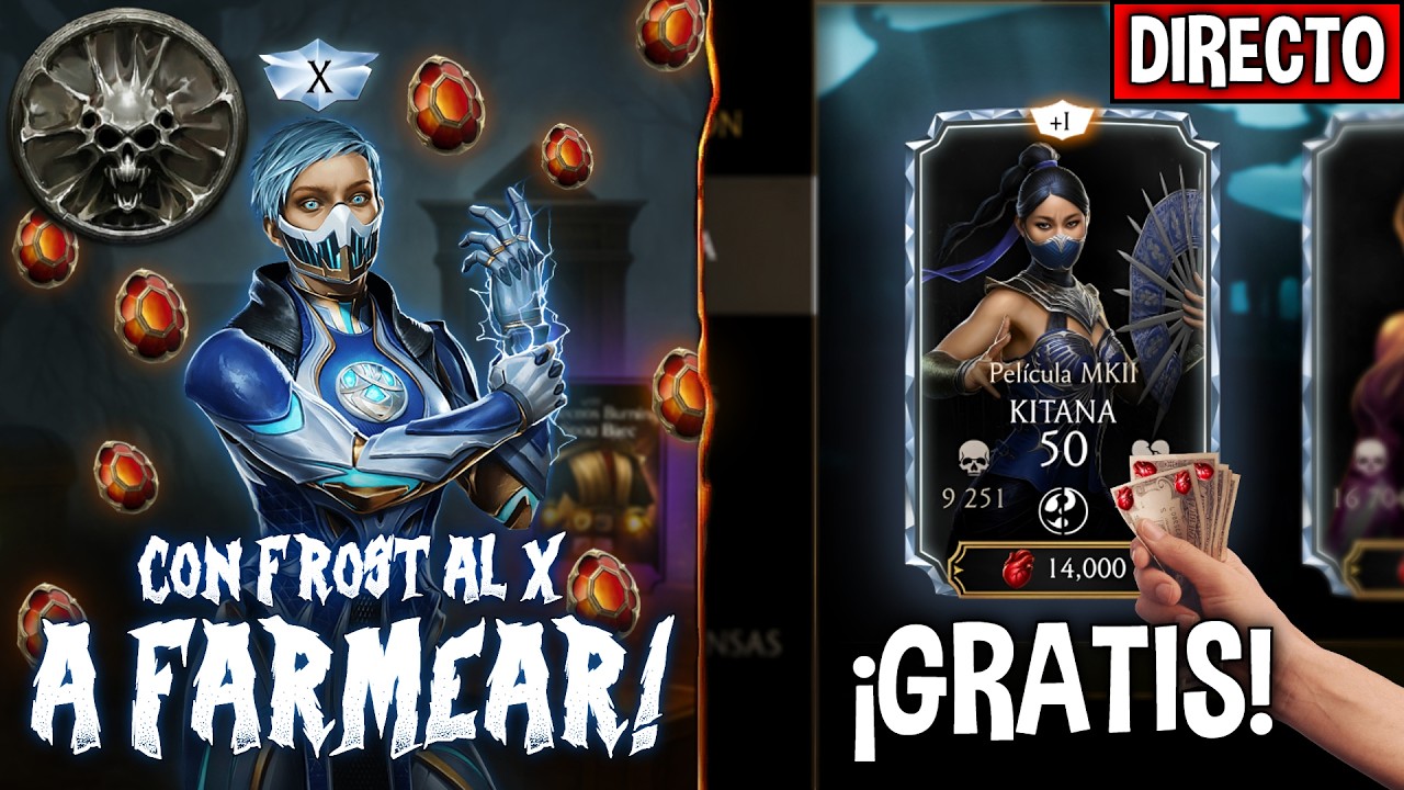 ¡MEGA FARMEO! 🔥 FROST MK11 al X en la KRIPTA y COMPRANDO TODO! MK Mobile