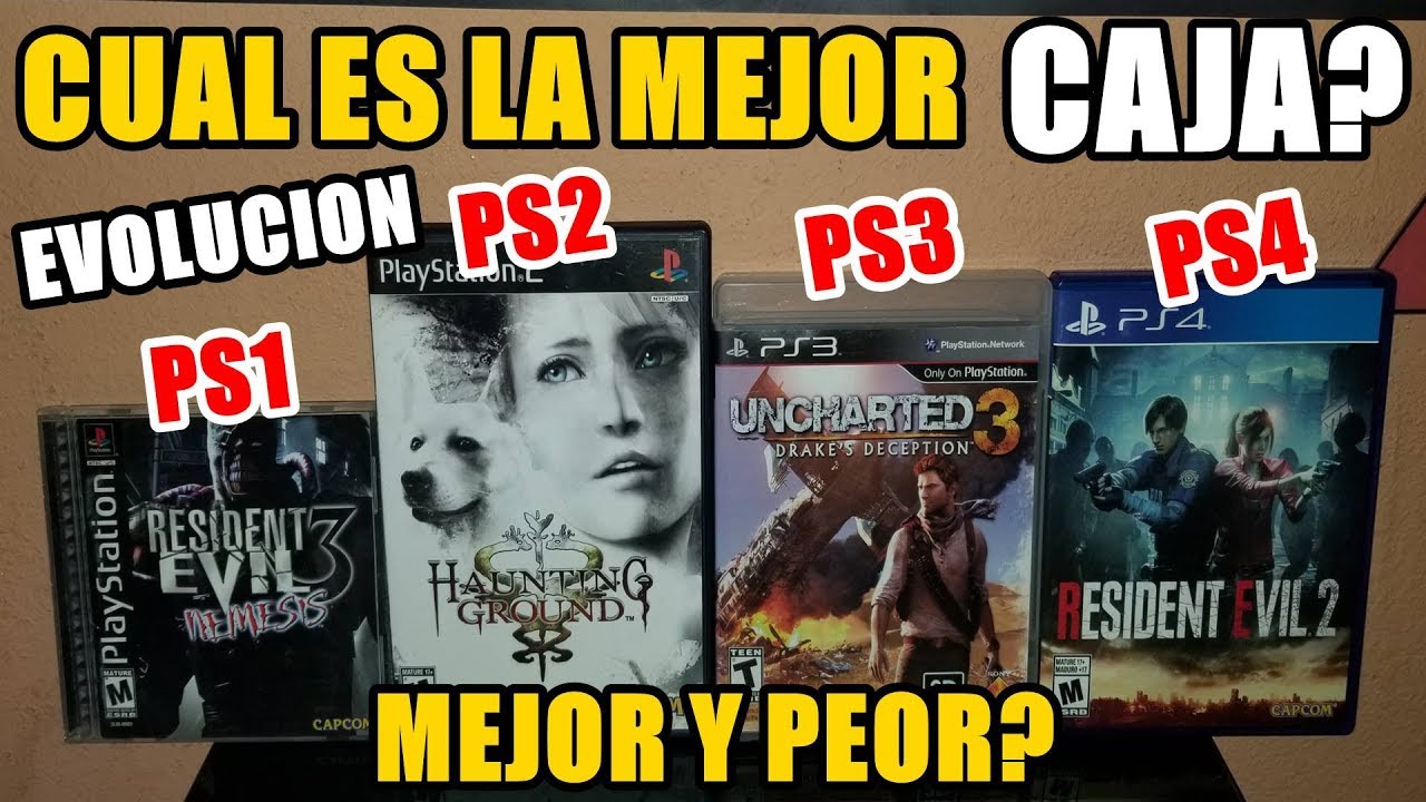 Evolución de las Cajas de Juegos de PS1 PS2 PS3 y PS4 Cual es la Peor y la Mejor?