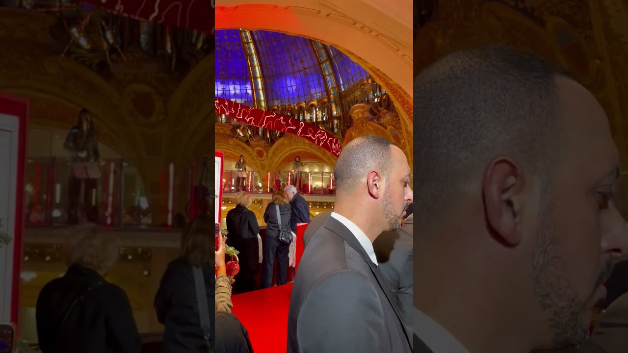 Clara Luciani a l’inauguration aux galeries Lafayette