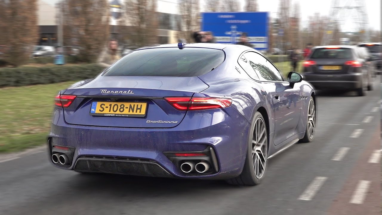 2023 Maserati GranTurismo Trofeo - Exhaust Sounds & Accelerations on the Road!