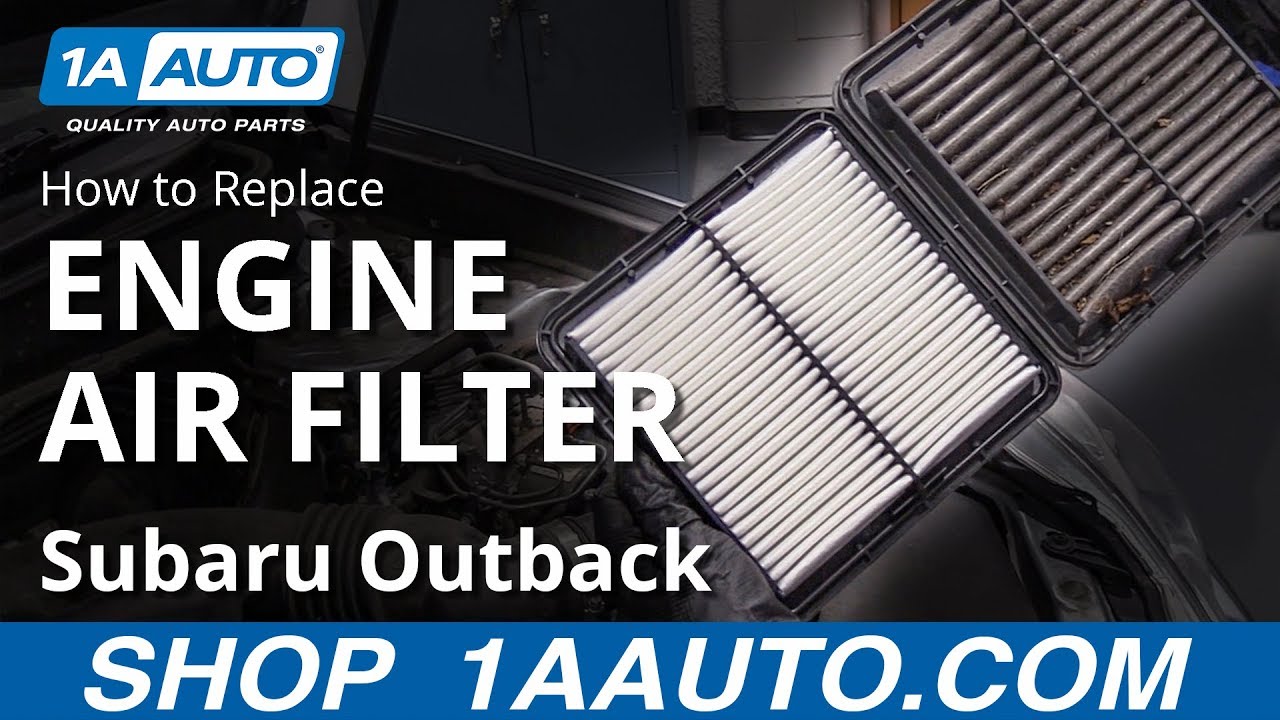 How to Replace Engine Air Filter 10-14 Subaru Outback