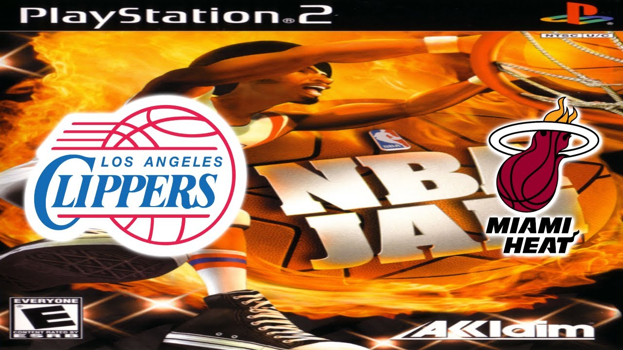 NBA Jam PS2 Gameplay - Los Angeles Clippers @ Miami Heat