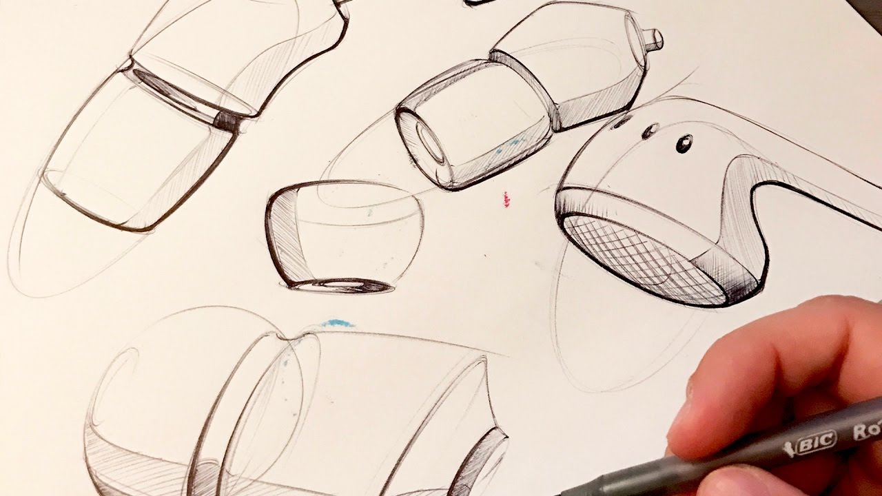 Industrial Design Sketching - How to Sketch with a Pen