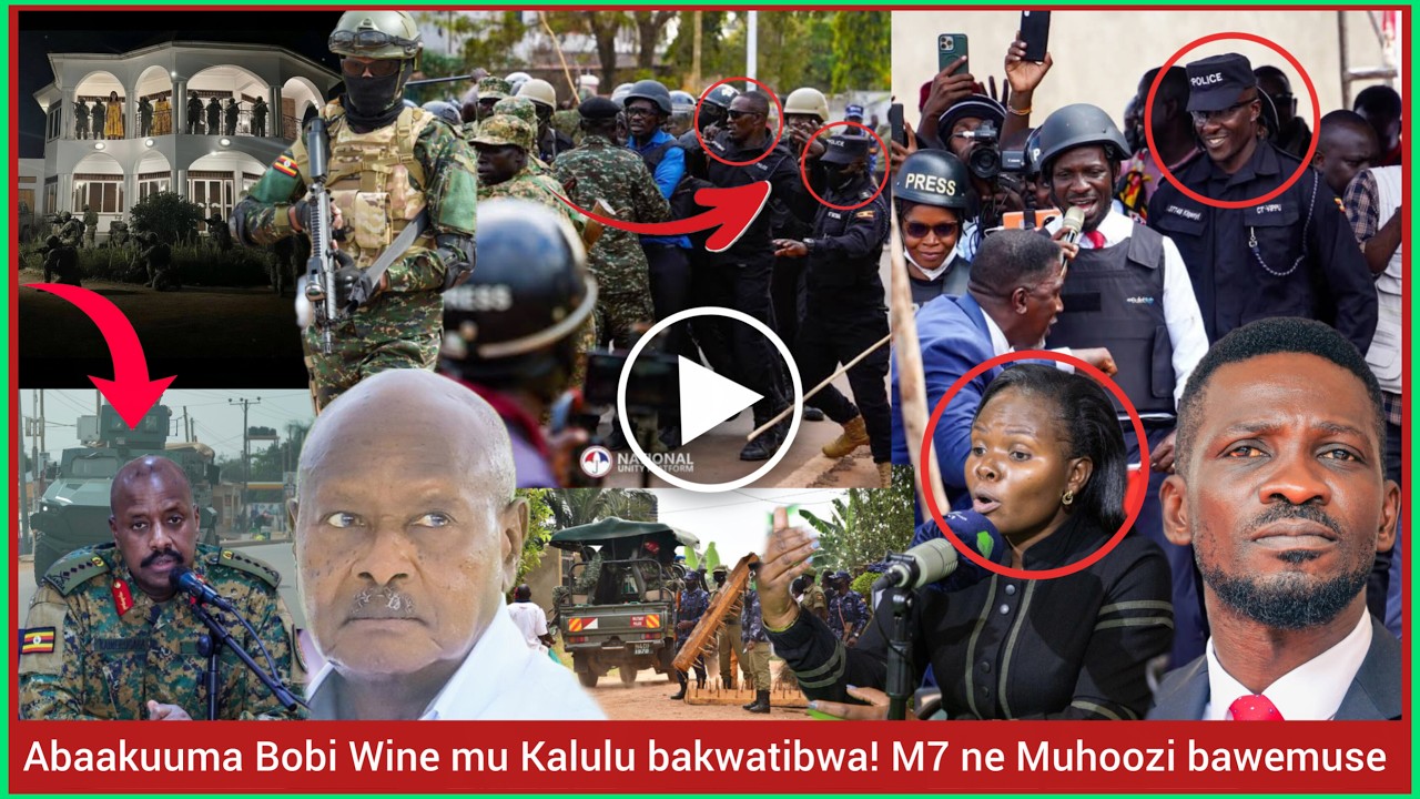Agatalinda! Jiwunye Police yegaanye ebyokukwata abakuumi ba Bobi Wine! Okulumba e Magere babyeganye!