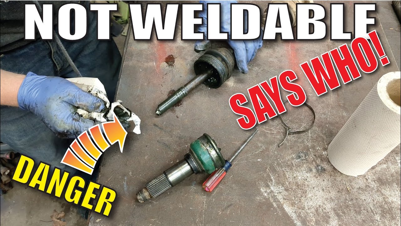 Broken CV Axle Shaft WELD IT .... DID IT HOLD UP?