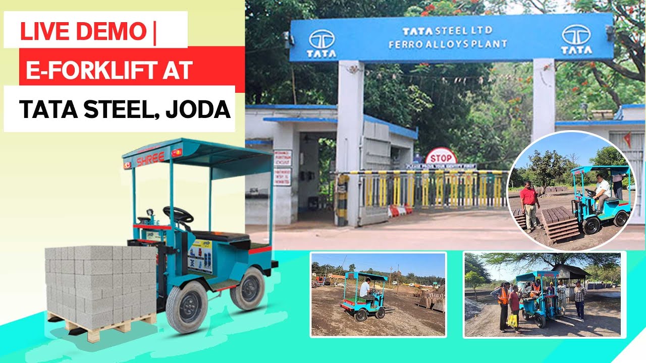 E-Forklift Live Demo | Smart Electric Forklift | Small Business Ideas | Shree Engineering #EForklift