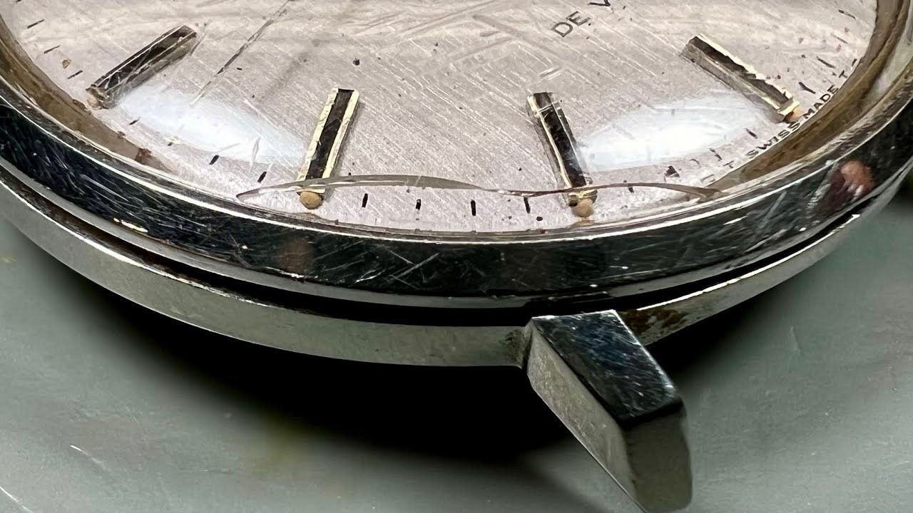 Watch repair for beginners - no machines needed. Omega restoration tutorial 565
