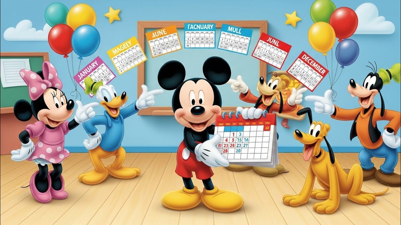 Mickey’s Month Parade 🎉 | Learn the 12 Months with Friends