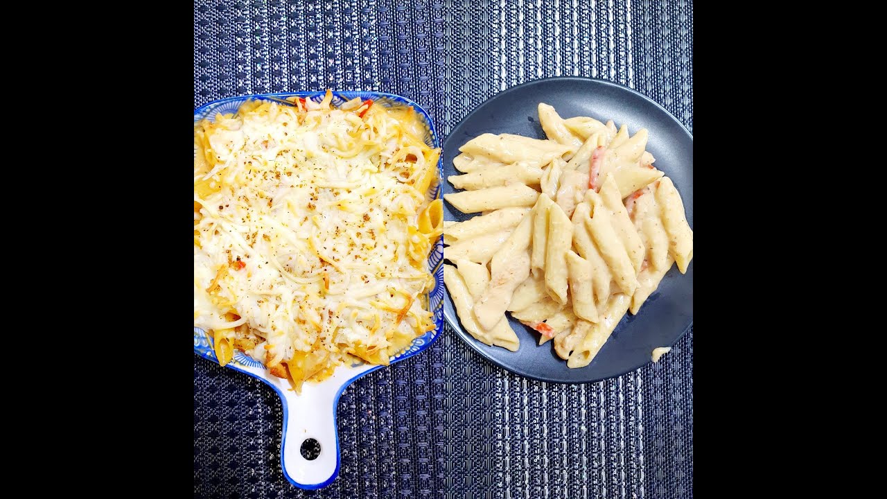 CHICKEN ALFREDO PASTA | WHITE SAUCE CHICKEN PASTA | CREAMY CHICKEN PASTA | PENNE PASTA | CHEESYPASTA