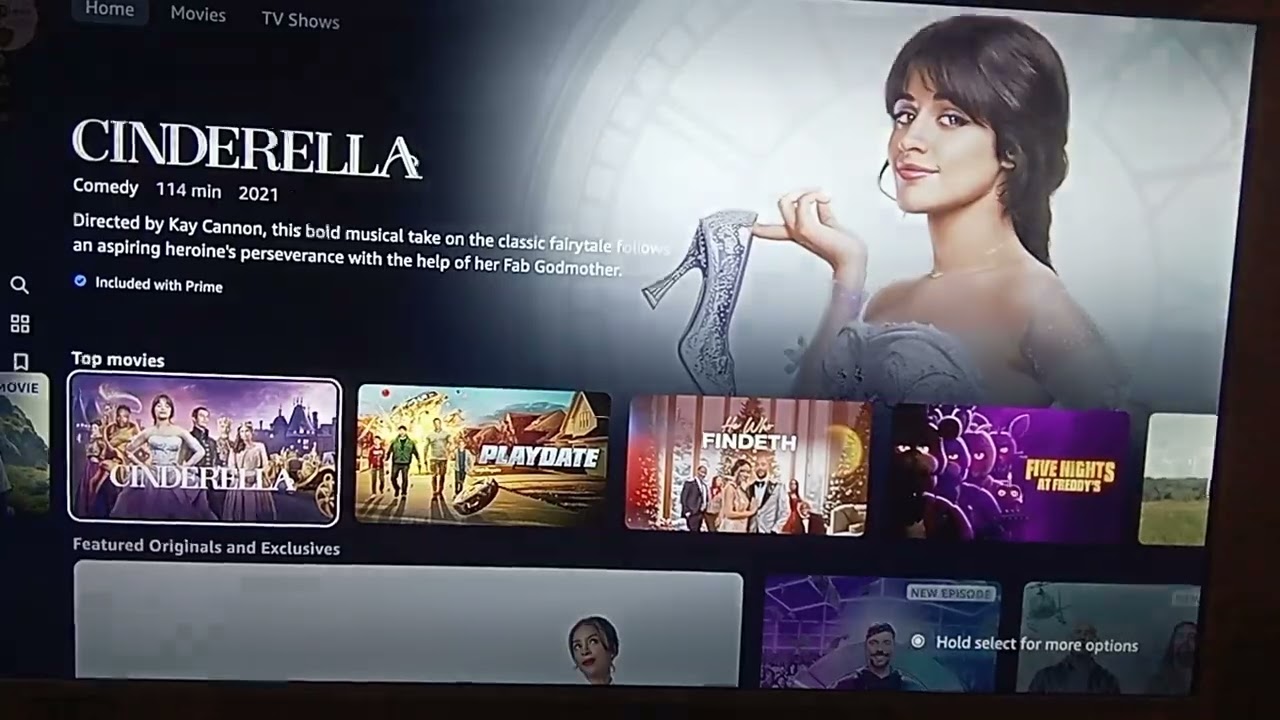 Scrolling through prime video catalog