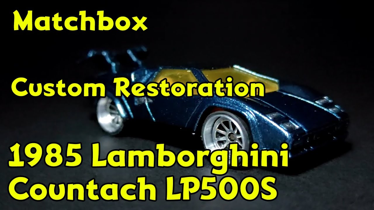 Matchbox 1985 Lamborghini Countach LP500s Custom Restoration