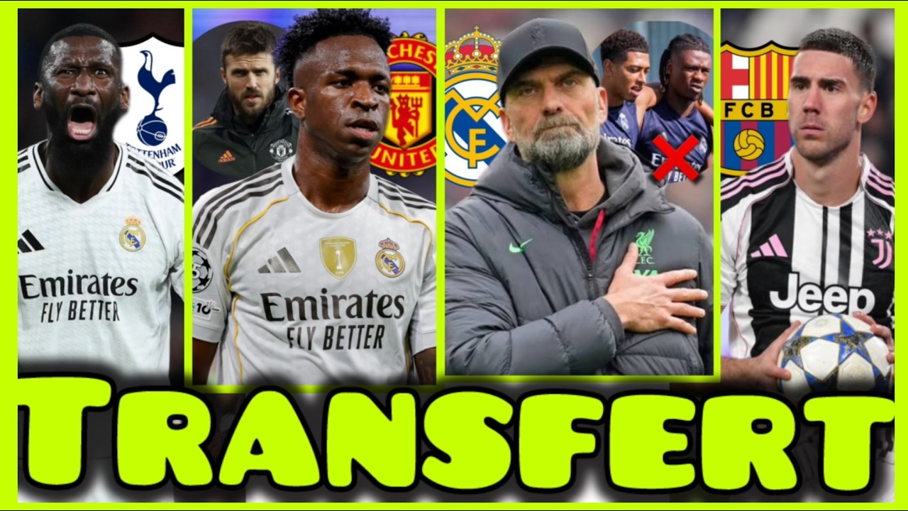Klopp prêt à venir, si Bellingham et Camavinga quittent le club, Carrick tente un coup pour Vinicius