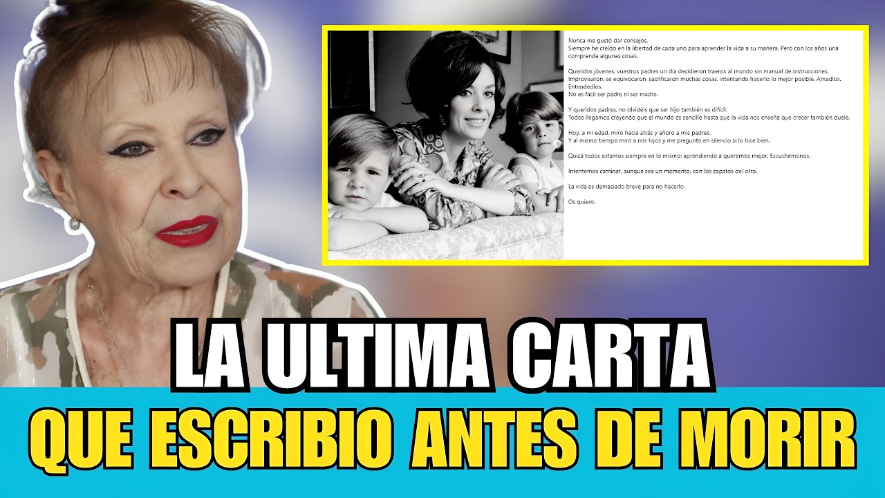 🚨La ÚLTIMA CARTA que escribió GEMMA CUERVO antes de su MUERTE: 