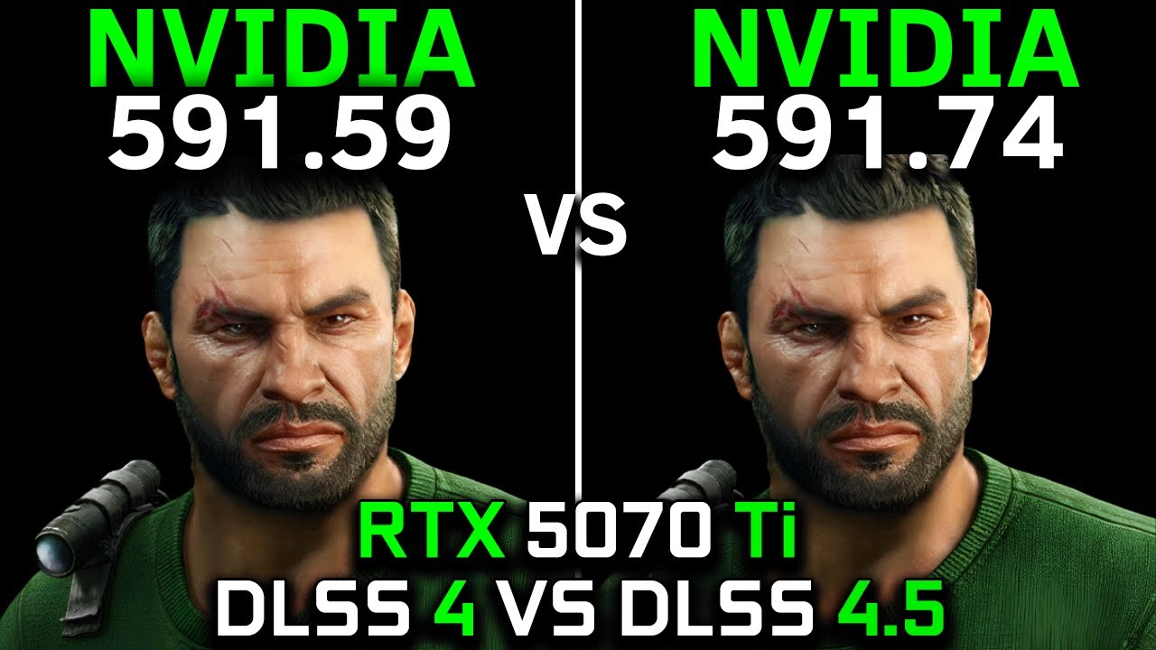 Nvidia Drivers 591.59 vs 591.74 | DLSS 4 vs DLSS 4.5 On RTX 5070 Ti 16GB