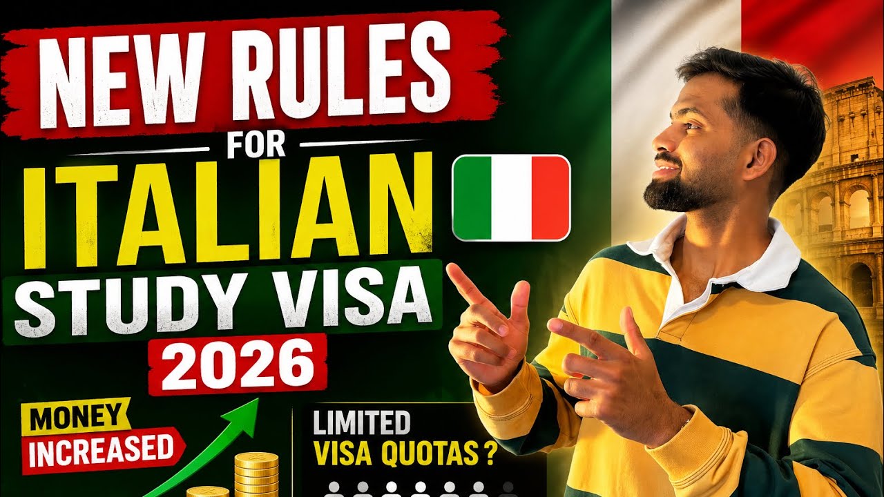 Italian 🇮🇹 Study visa new rules for 2026 || Increased Show money 💰|| #studyinitaly #italystudentvisa