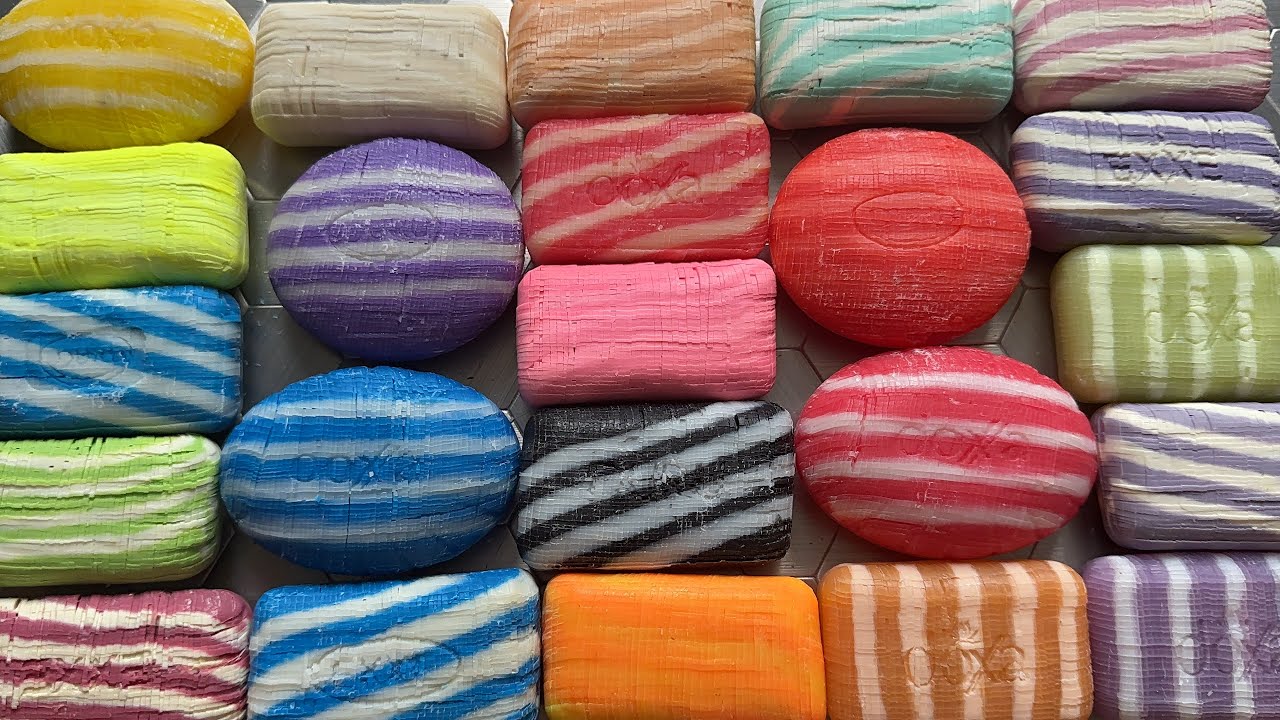ASMR cutting striped cubes 💥