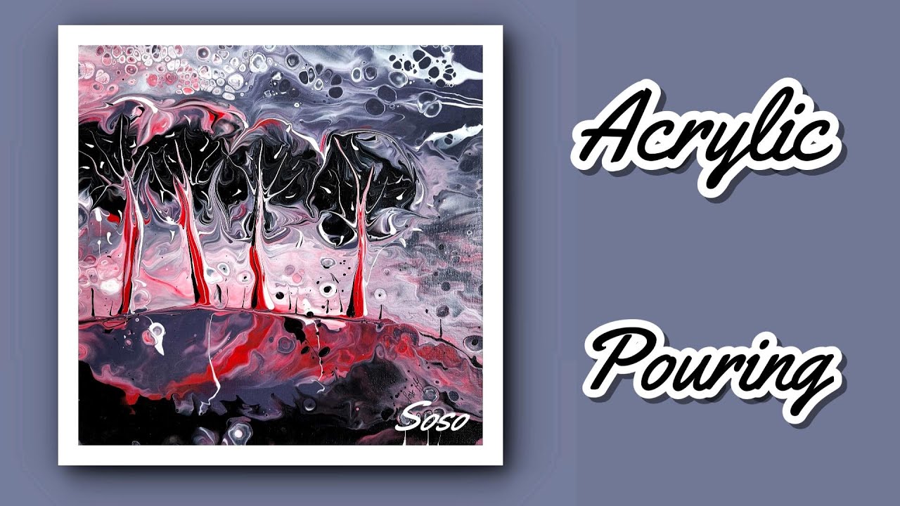 Acrylic pouring – Dutch Pour : 1 – Soso : 0 😅 (mais j’ai sorti le pinceau !)