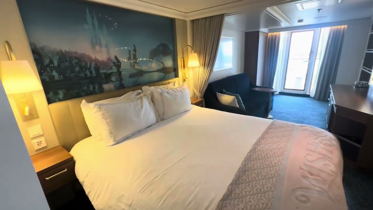 Disney Wish Cruise Stateroom 7566 Deluxe FamilyOceanview Verandah