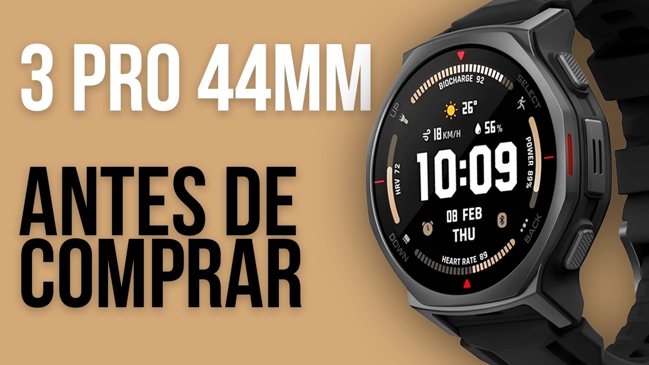 5 COISAS que vc PRECISA SABER antes de comprar o AMAZFIT T-REX 3 PRO 44MM