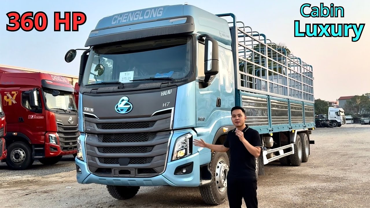 Tải thùng 4 chân Chenglong H7 360HP - Cabin Luxury - Tải 17.9 tấn 