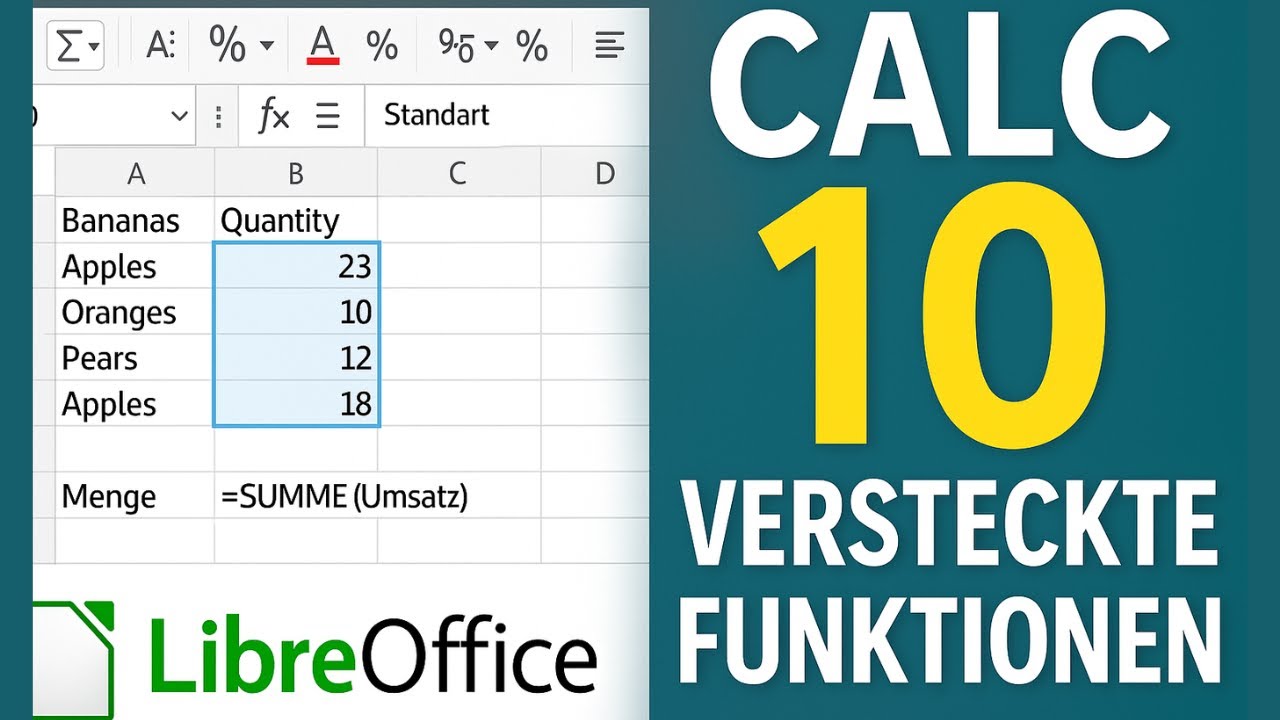 LibreOffice Calc: 10 versteckte Funktionen, die du garantiert noch nicht kennst!